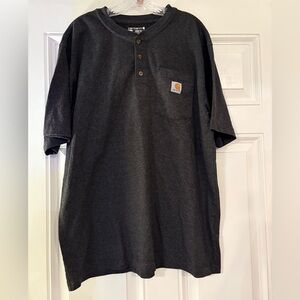 Carhartt Men's Dark Gray Henley Polo
